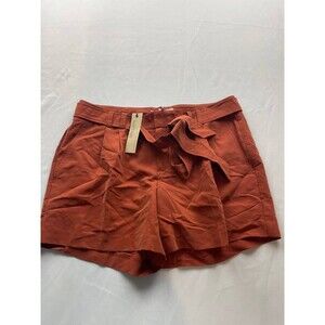 Banana Republic Heritage Shorts Womens Size 8 Orange Chino Pleated Front NWT